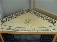 Tile Fireplace top